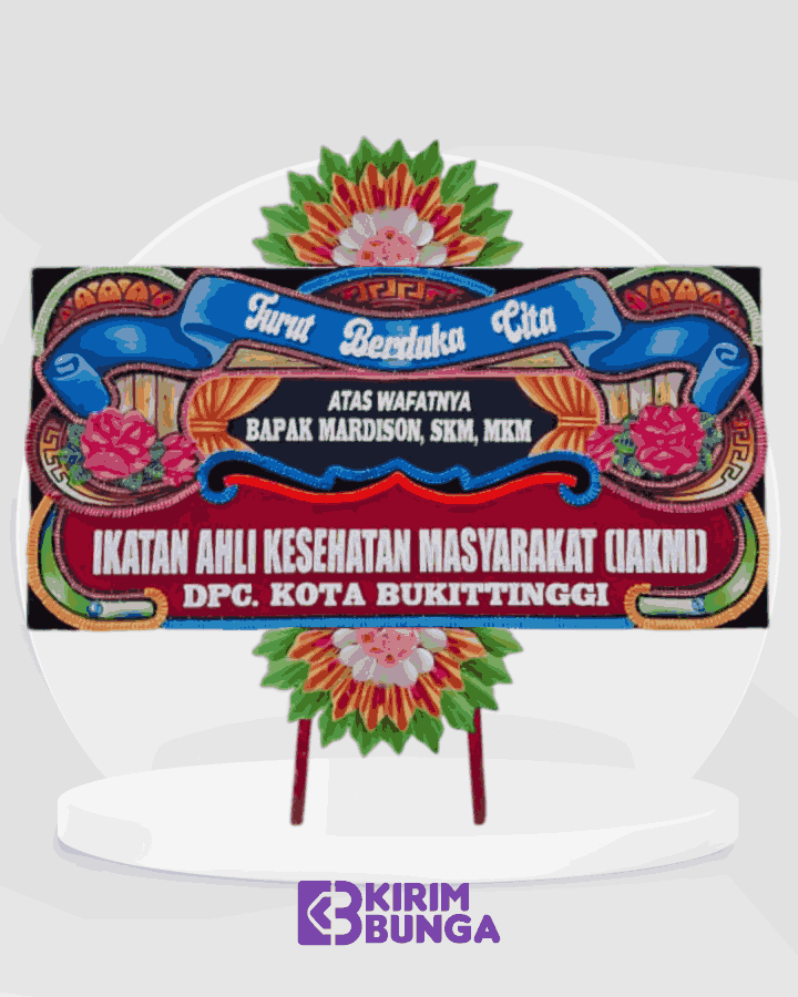 Papan Bunga Bukittinggi - Agam - Duka Cita - BKT005